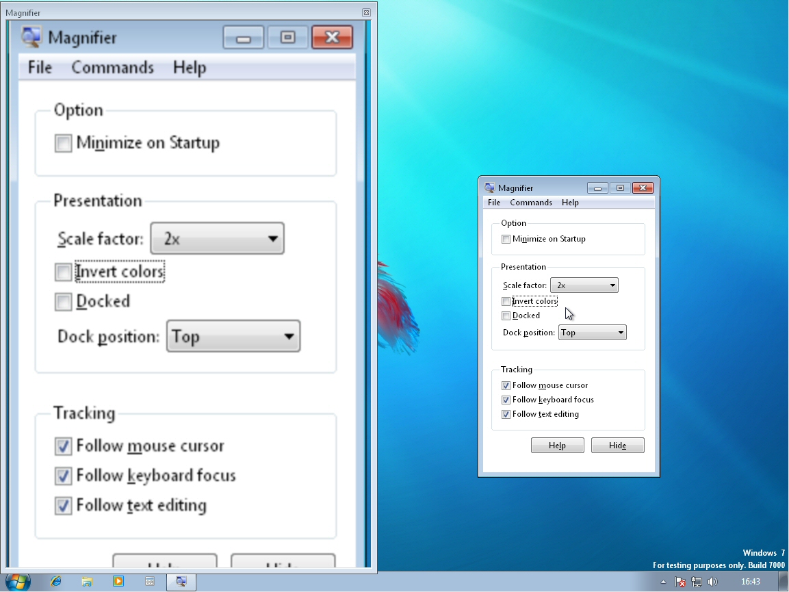 Windows 7 Magnifier