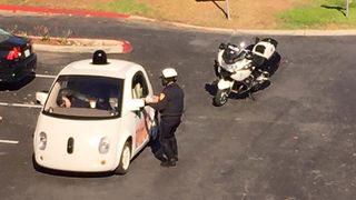 Google self-driving car police