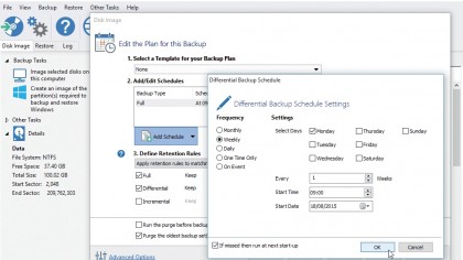 7. Choose backup type