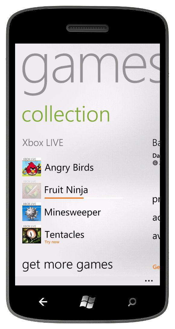 Windows phone 7.5 mango