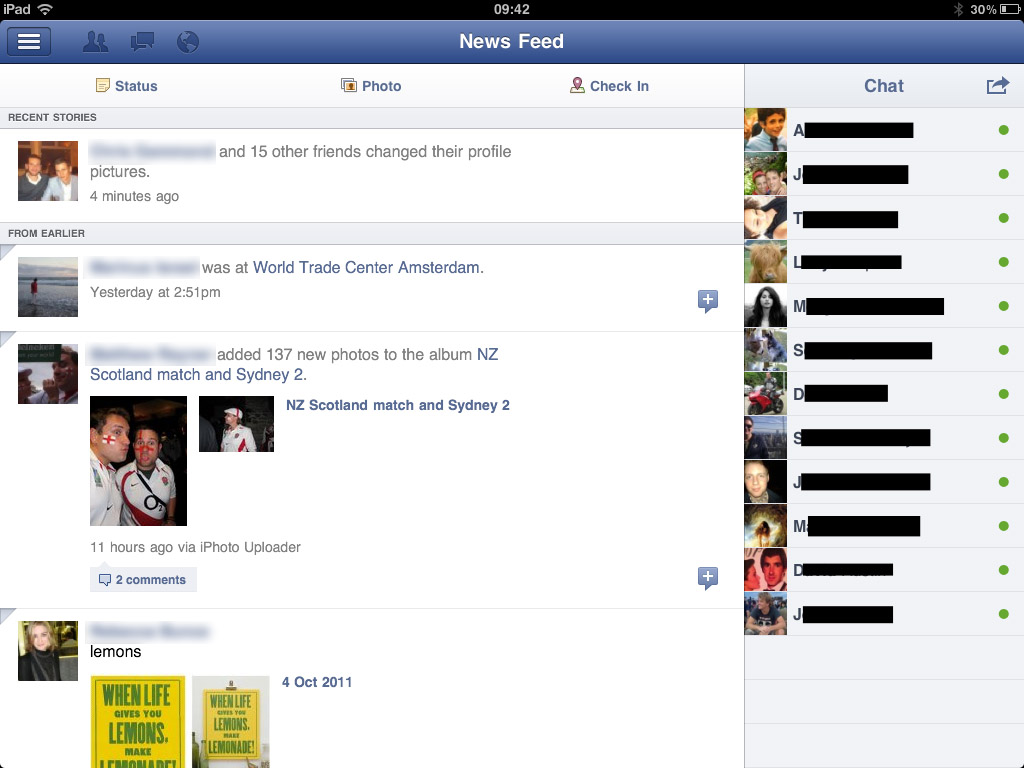 Hands on: facebook for ipad review