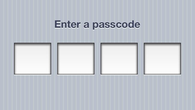iOS lockscreen