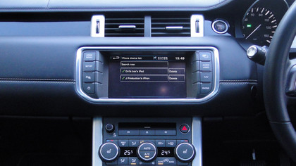 Evoque touchscreen