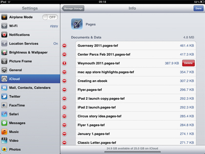 Clear unused files ios
