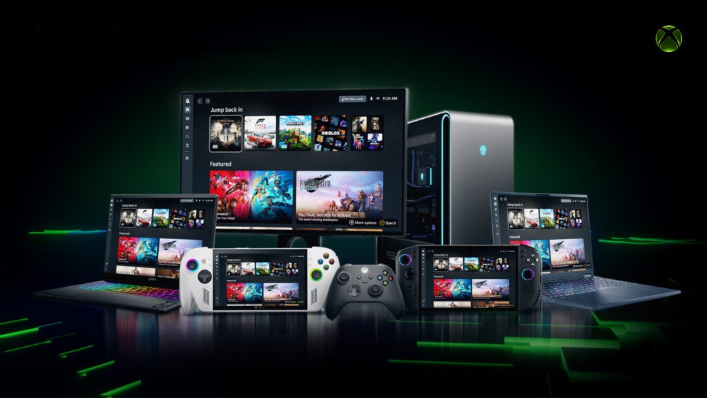 Render of Xbox Mode on several devices