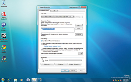 Windows 7 speech