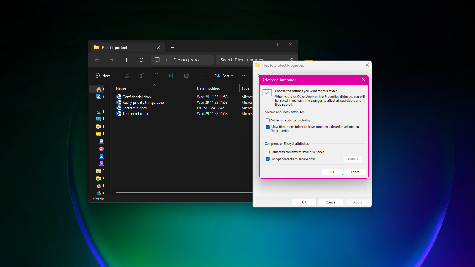 How to password protect a folder on Windows