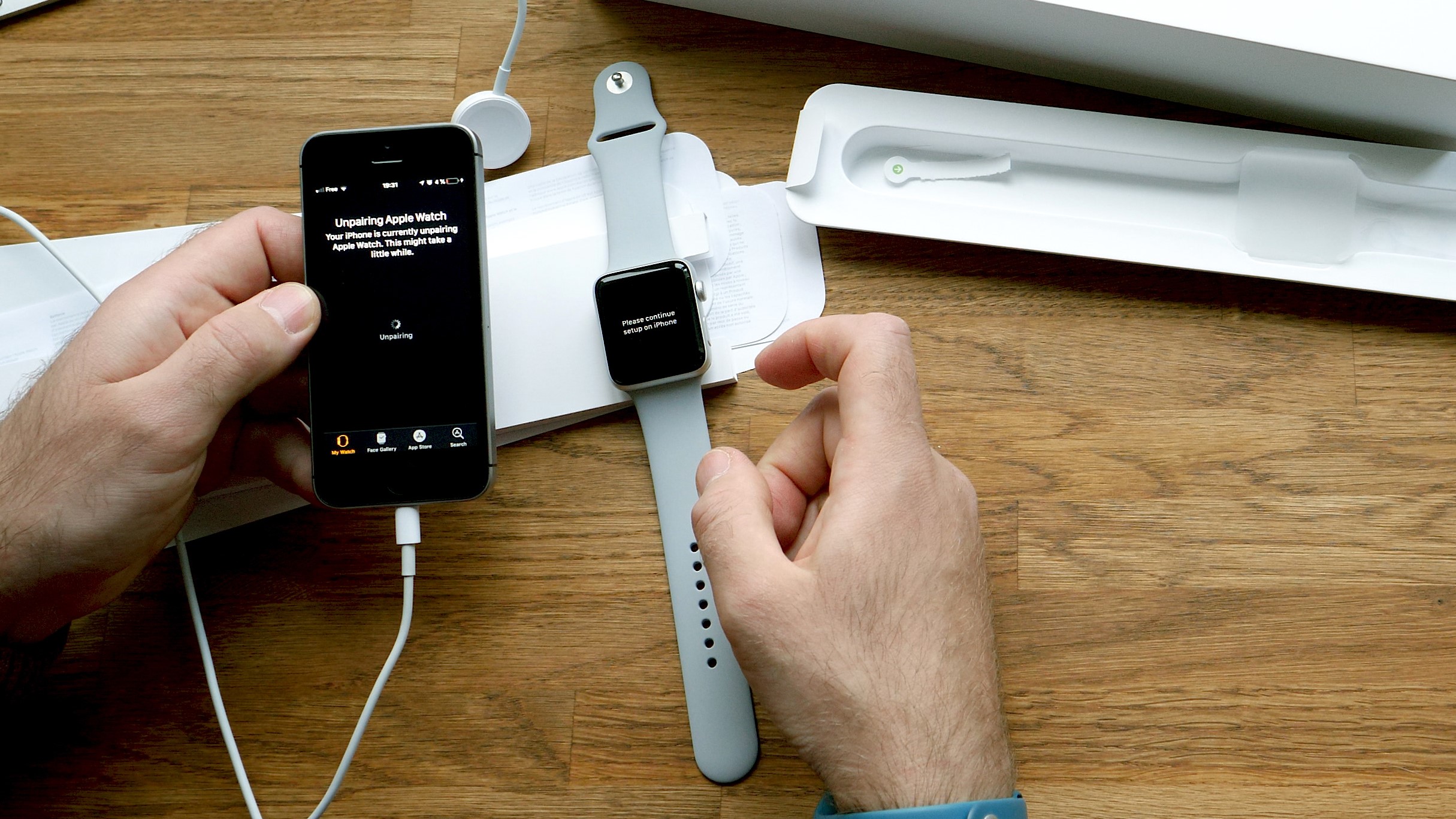 Unpairing Apple Watch
