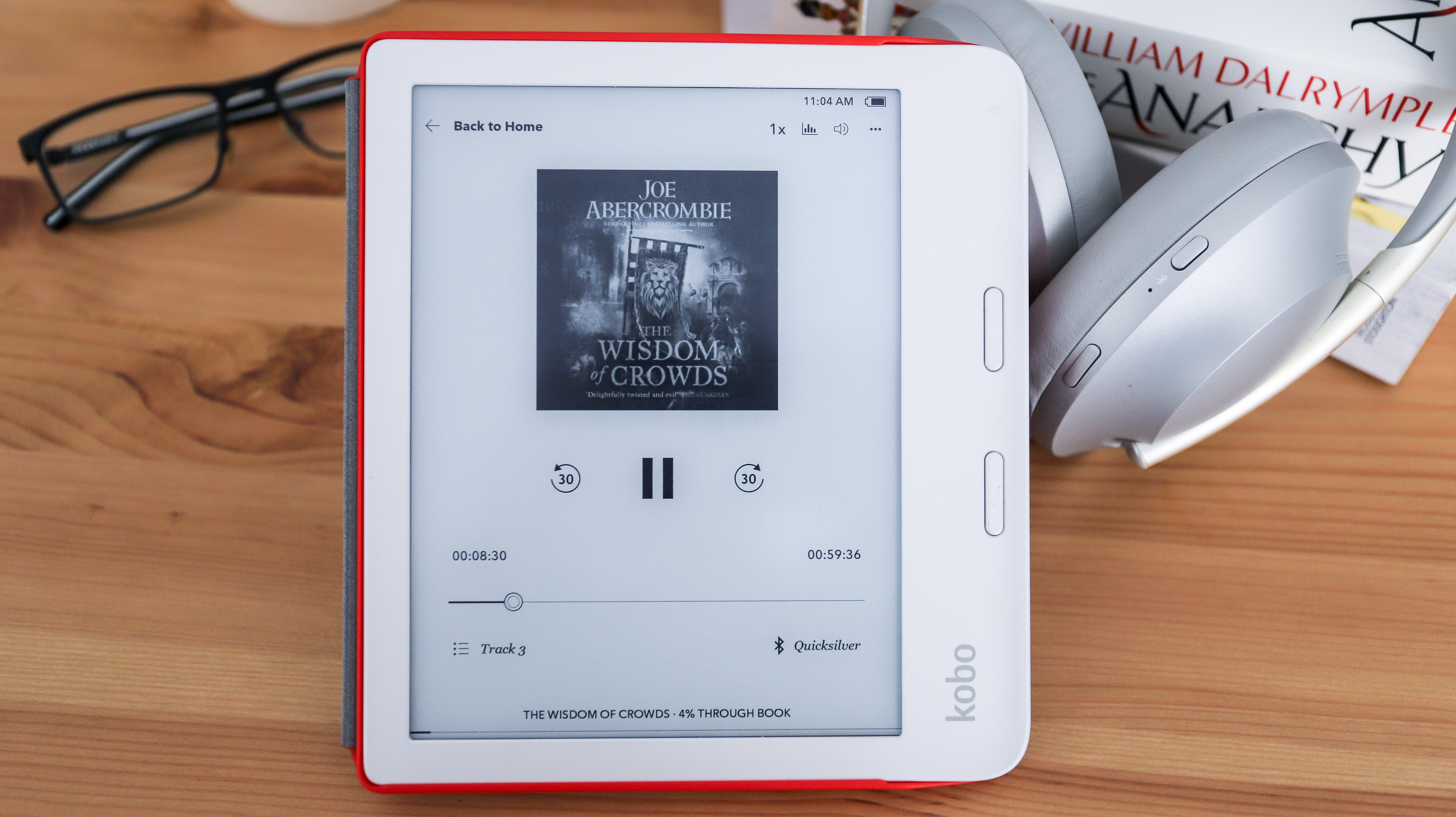 Audiobook player on the Kobo Libra 2