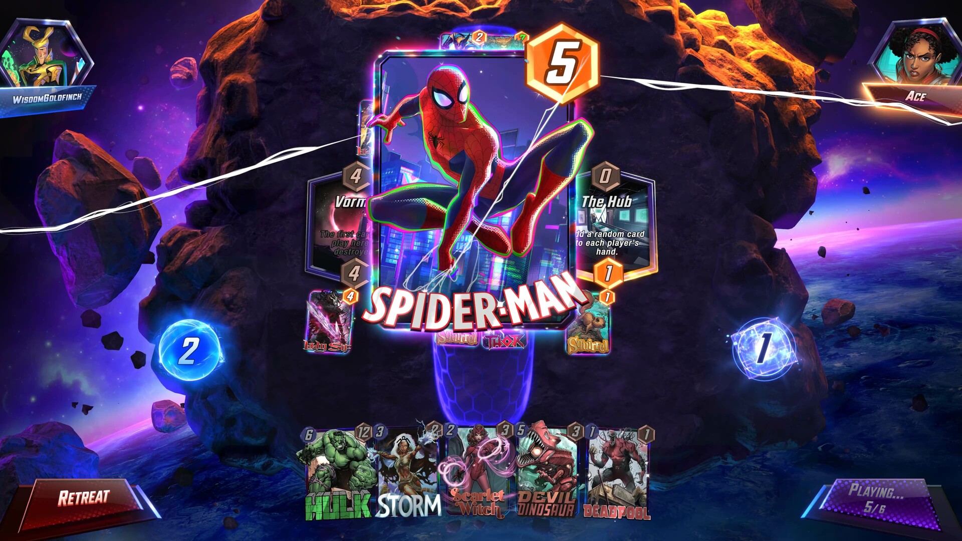 Spider-Man with heroes