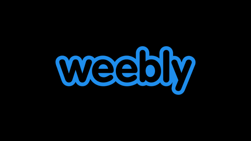 blue weebly logo on black background