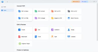 EaseUS PDF editor during our review
