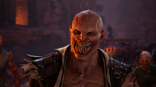 Baraka from Mortal Kombat delivers a speech