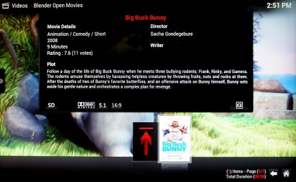 Raspberry Pi XMBC bundle - testing performance