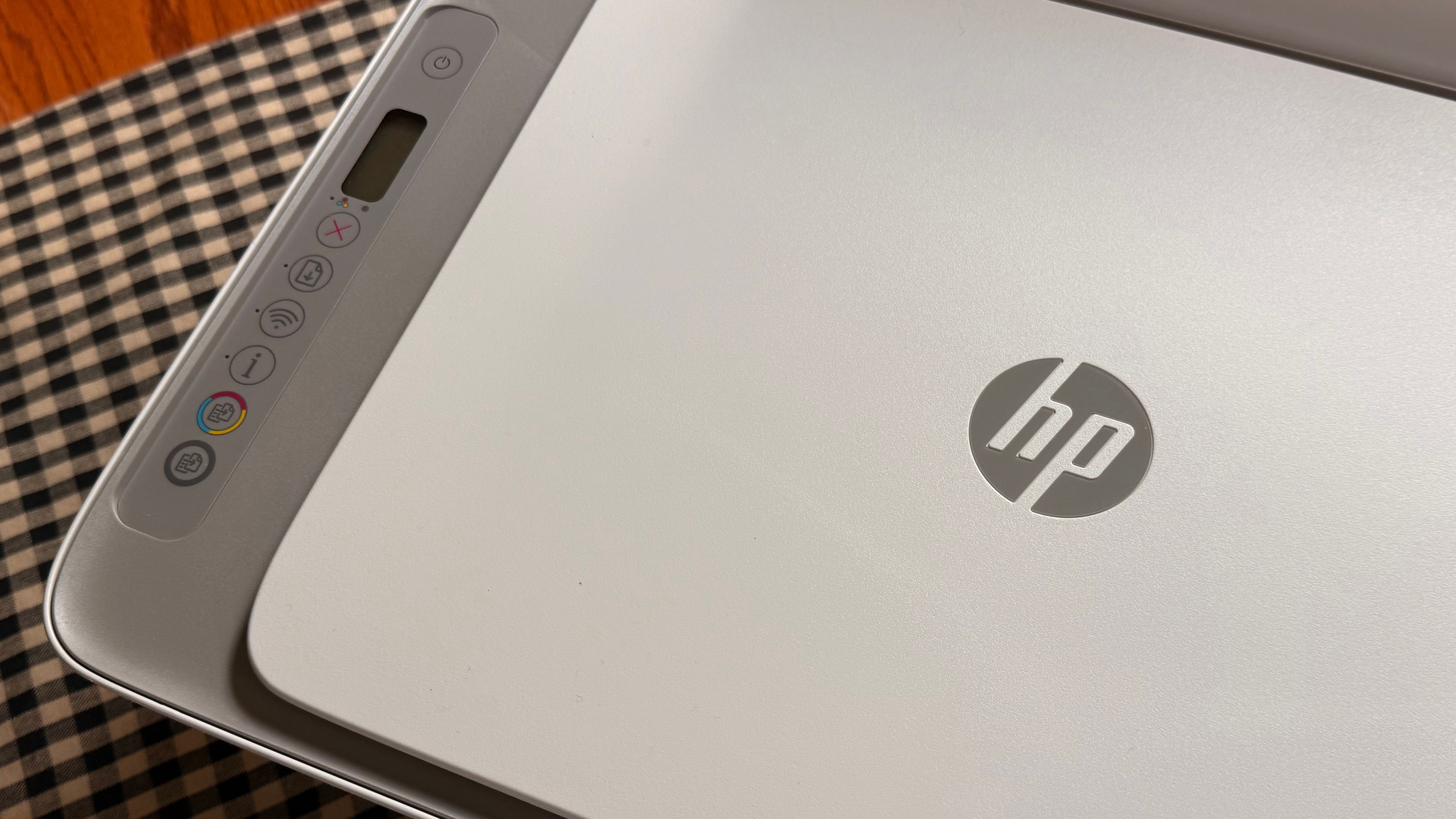 The HP DeskJet 2855e from the top