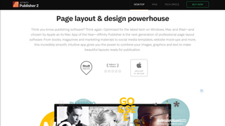 Serif Affinity Publisher 2 page layout and desktop publishing software in use