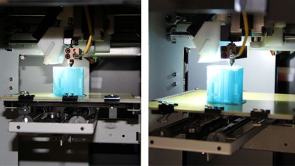 UP mini 3D printer in action