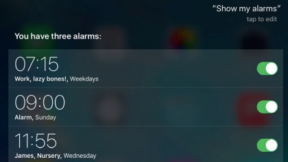 6. Control alarms with Siri