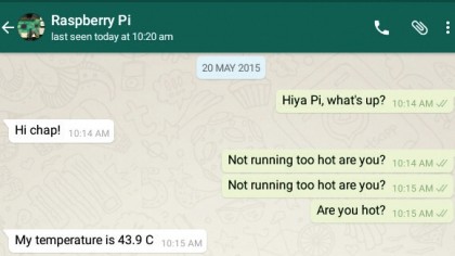How to control a Raspberry Pi using WhatsApp