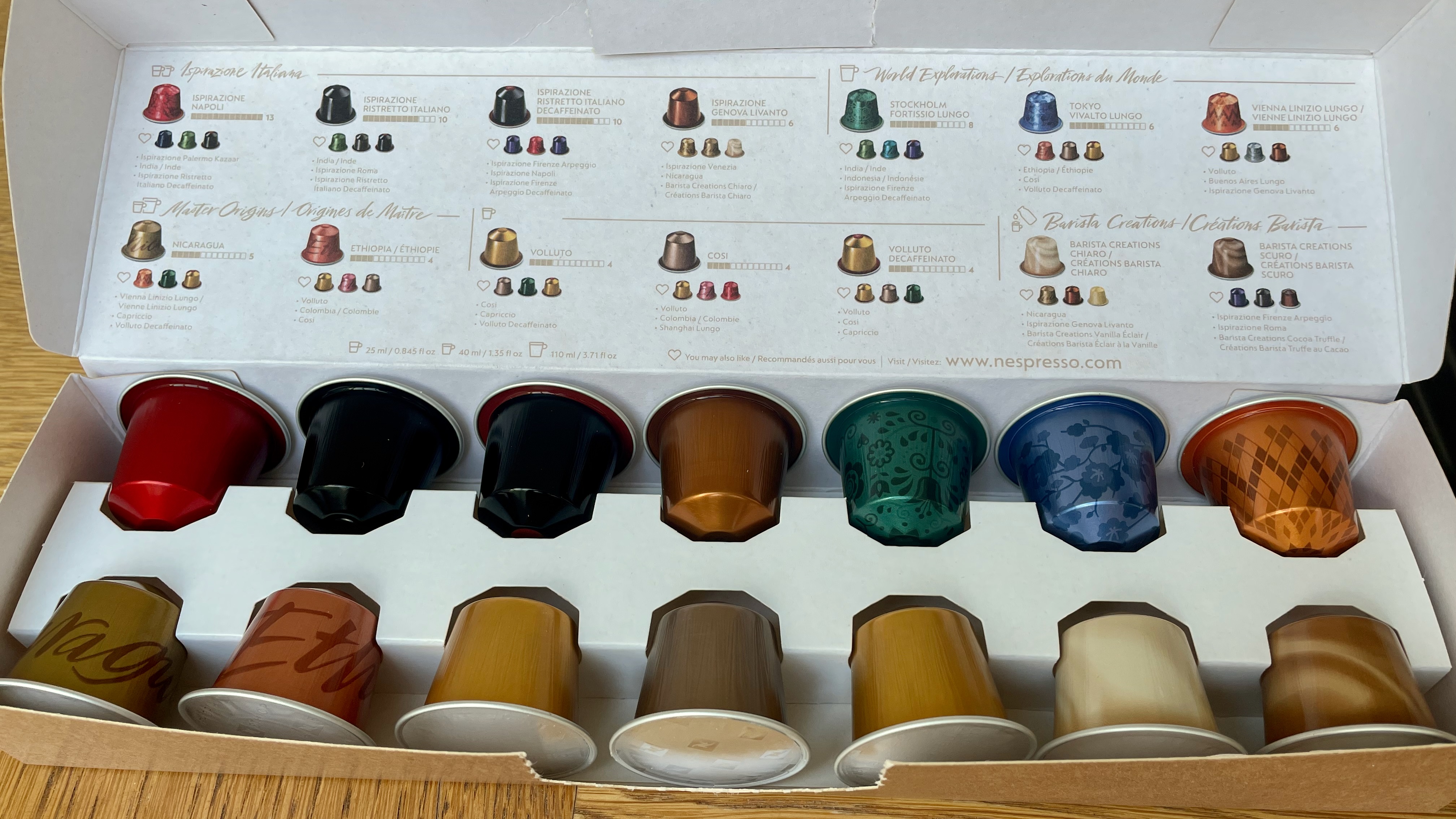 Nespresso pods