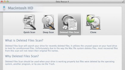 Recover deleted files