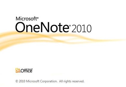 onenote splash 2010