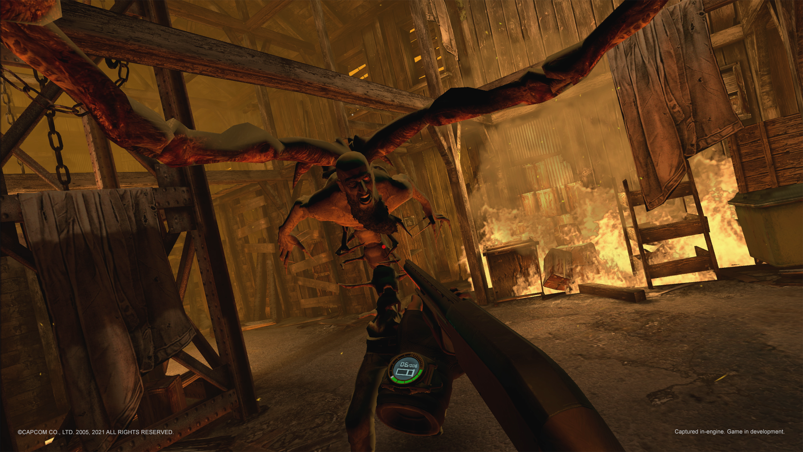 Screenshot from Resident Evil 4 VR