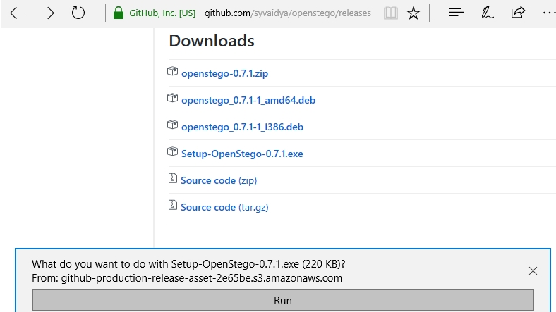 1. Download OpenStego