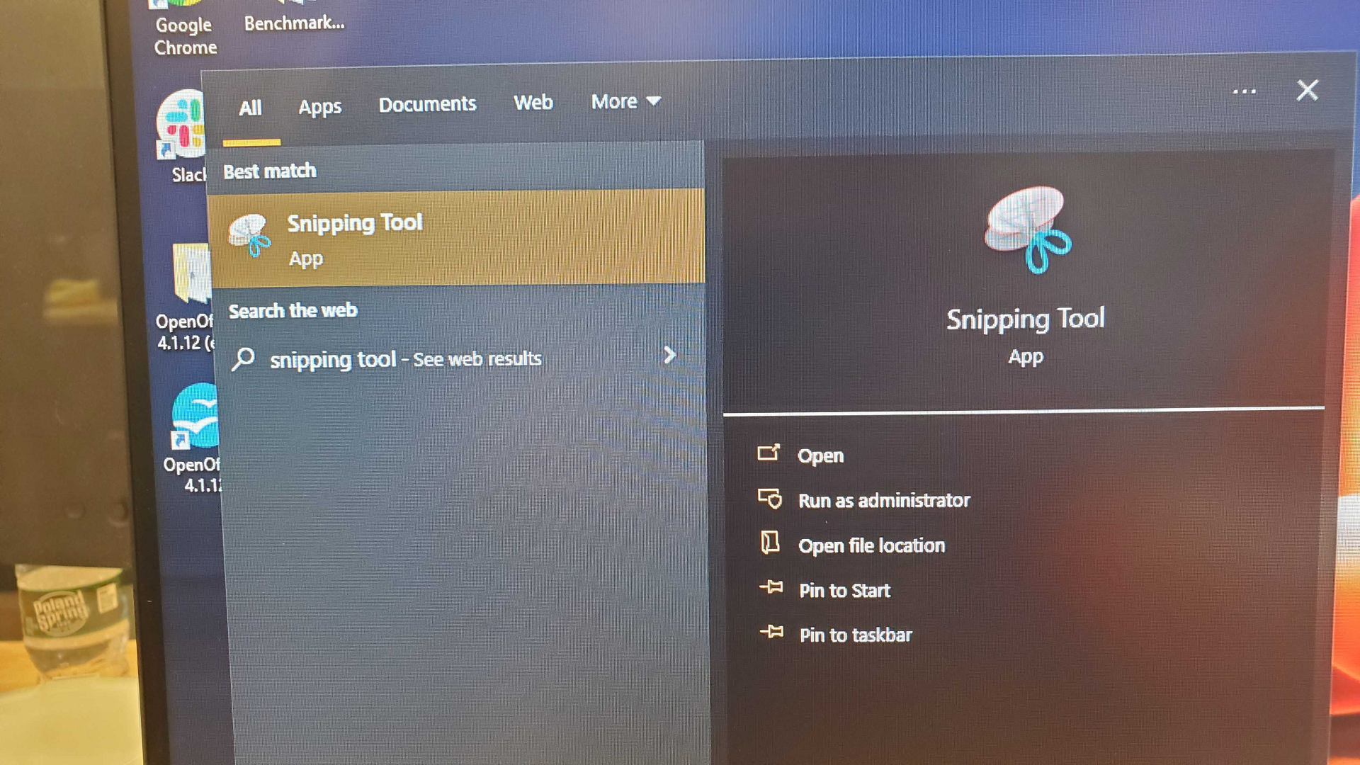 A screenshot of the windows snipping tool