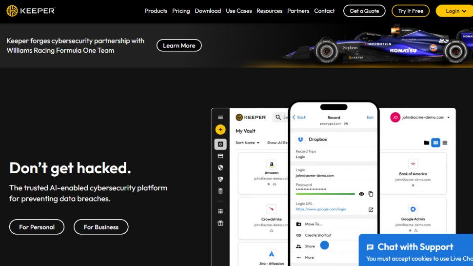 Keeper password manager offers some great features aimed at those who want to sync and share their data across a wide range of devices and users.