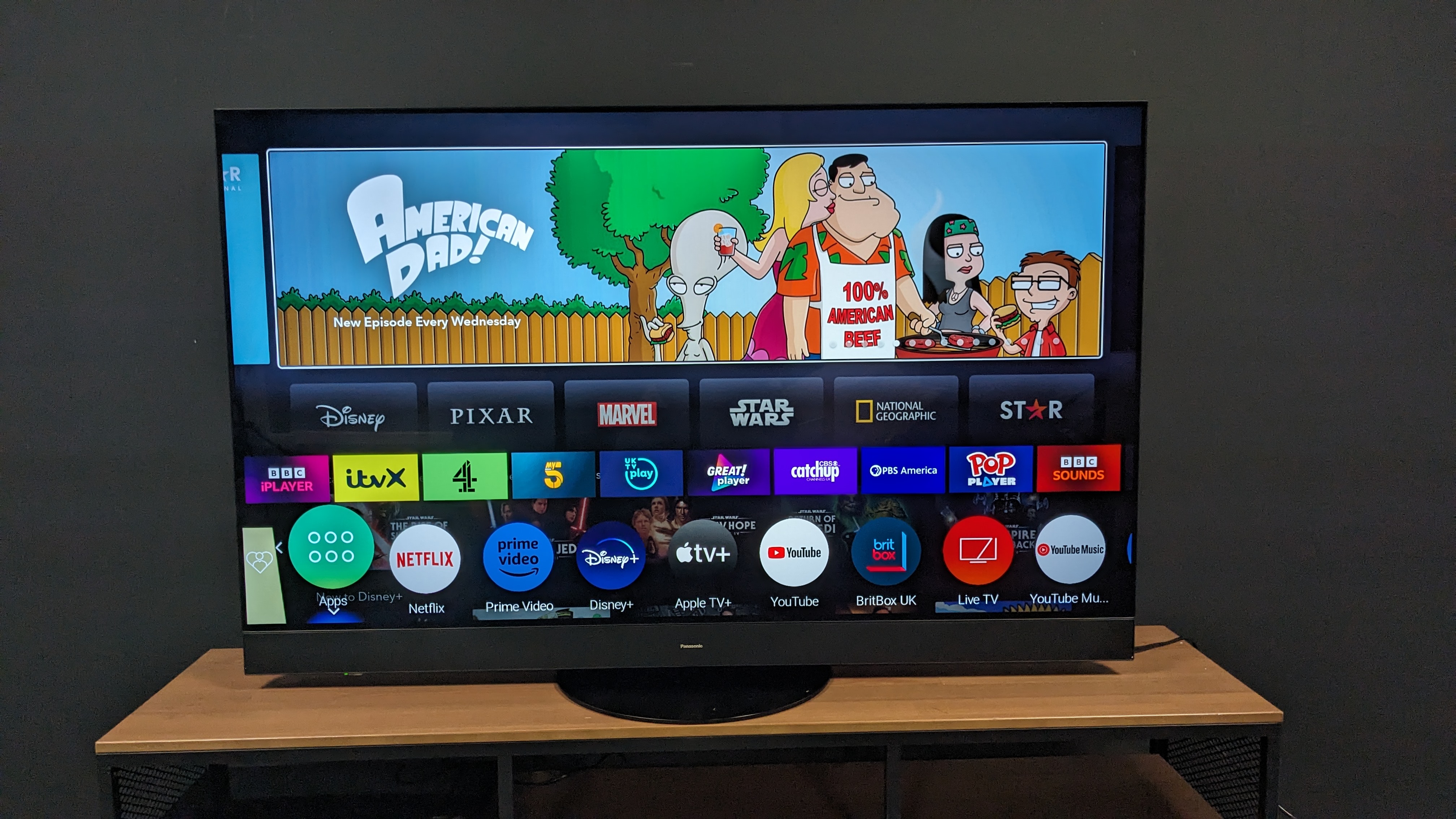 Panasonic MZ1500 home menu