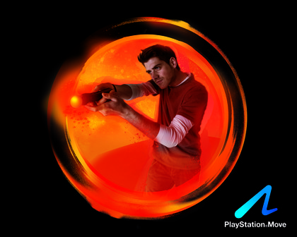 Sony playstation move - action shot