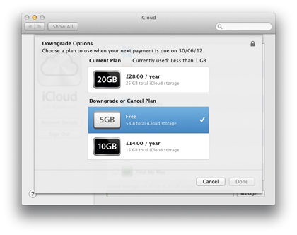 downgrade options