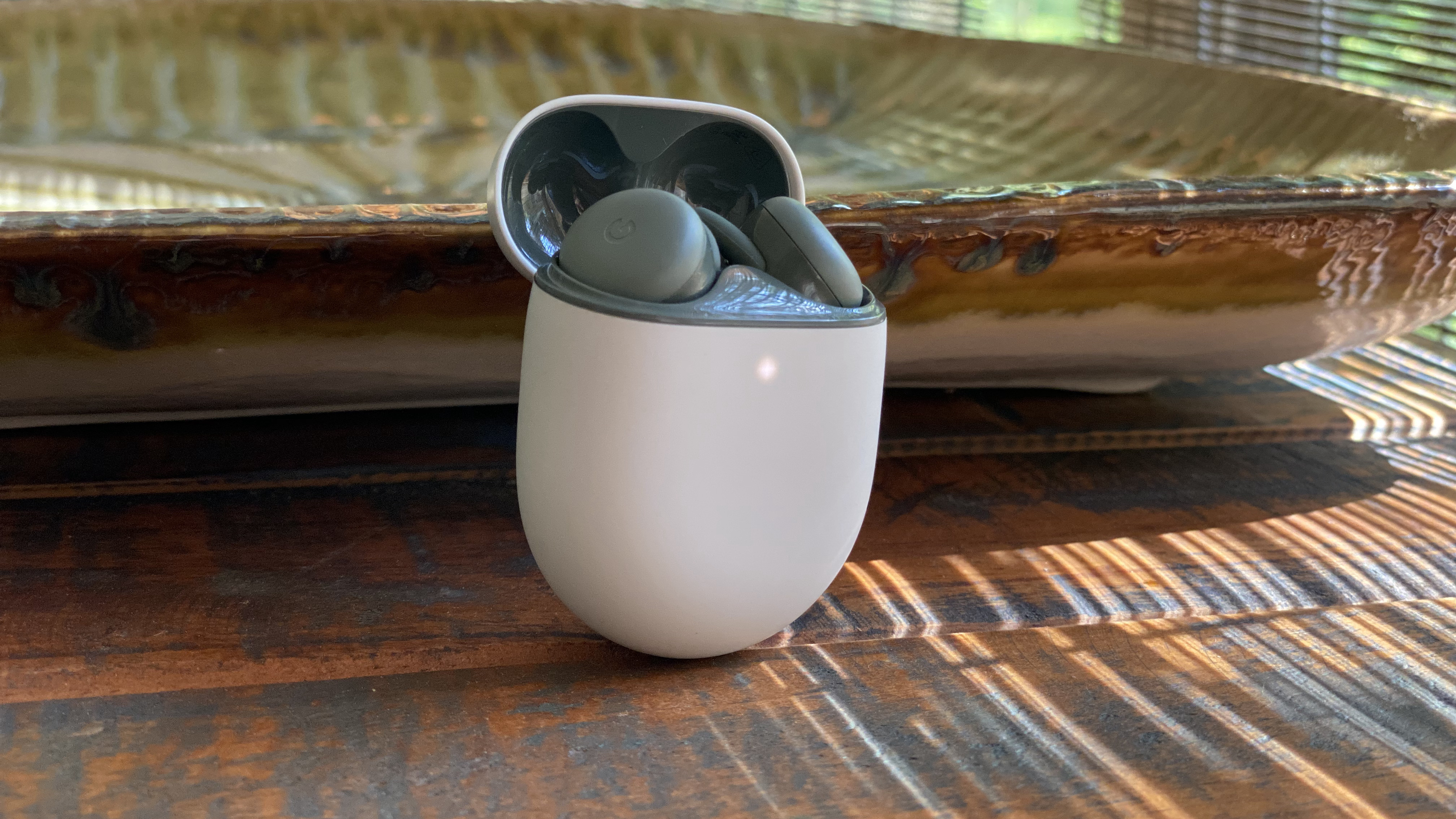 Google Pixel Buds A-Series on table