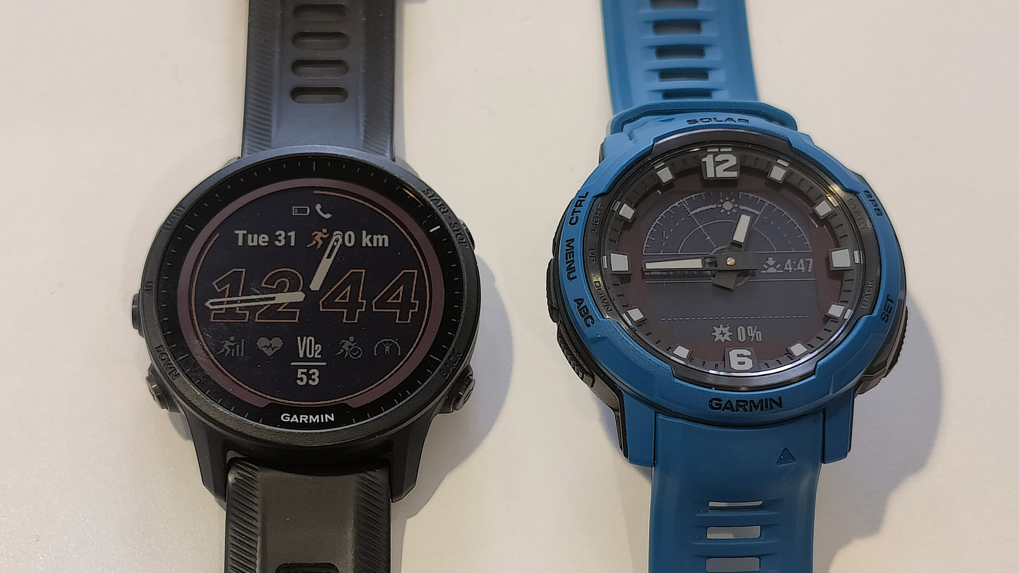 Garmin Instinct Crossover and Forerunner 955 watches