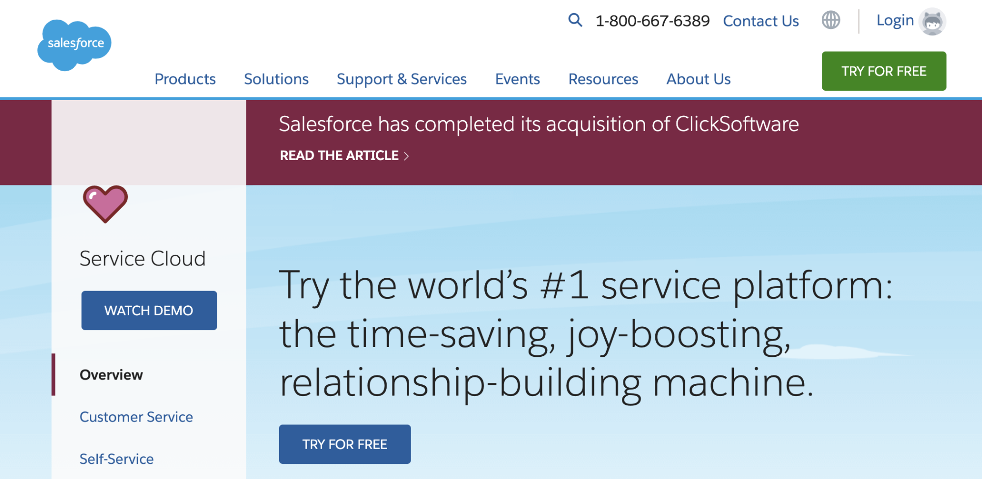 Salesforce Service Cloud image 1