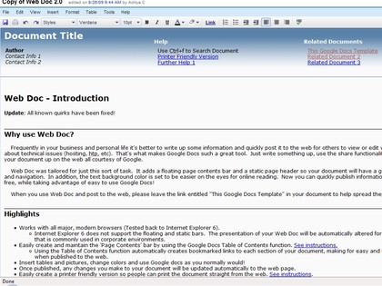 Web doc 2.0