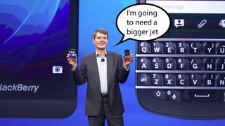 BlackBerry's latest jam sees it jet into financial thunderstorm