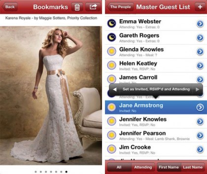 iWedding Deluxe app screenshot