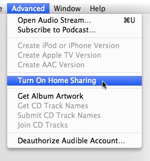 iOS 4.3 home sharing: how to enable it