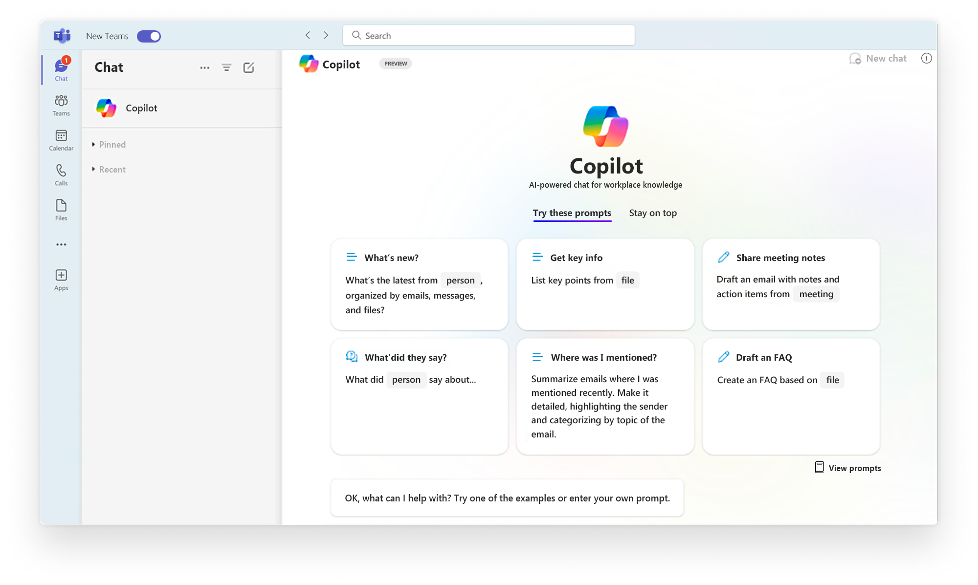 Microsoft Teams copilot