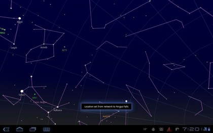 Google sky map