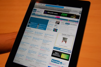 TechRadar on a new ipad