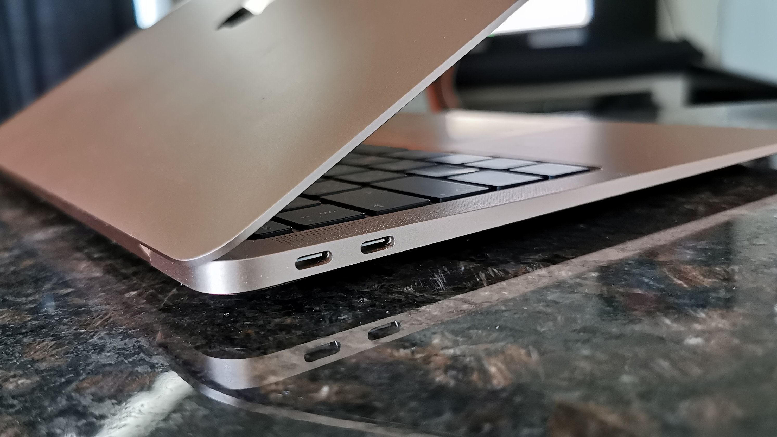 MacBook Air 2020 showing USB ports