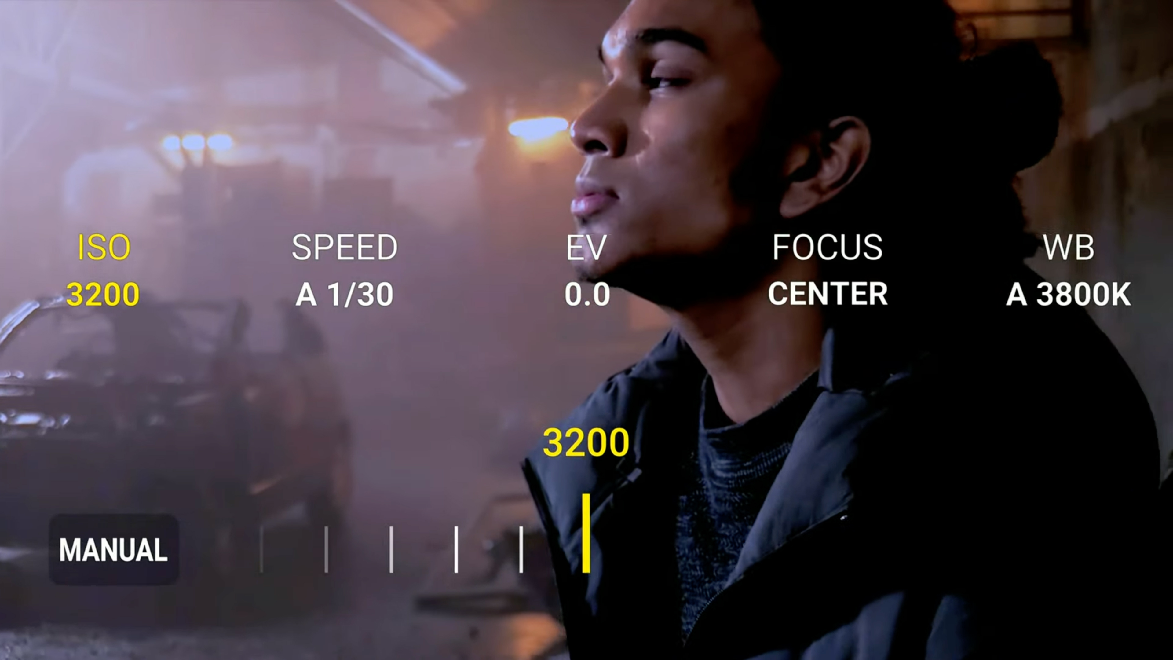 A video being shot on the Samsung Galaxy S23 Ultra