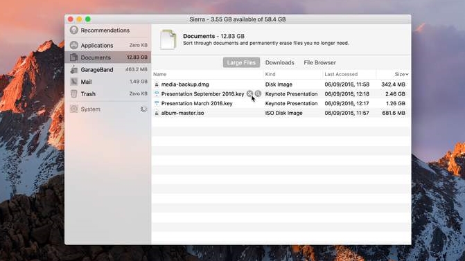 How to manage storage in macOS Sierra