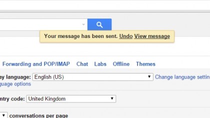 Undo email
