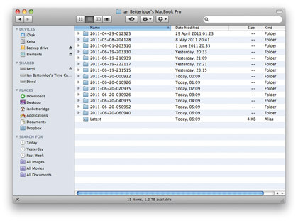 incremental backups