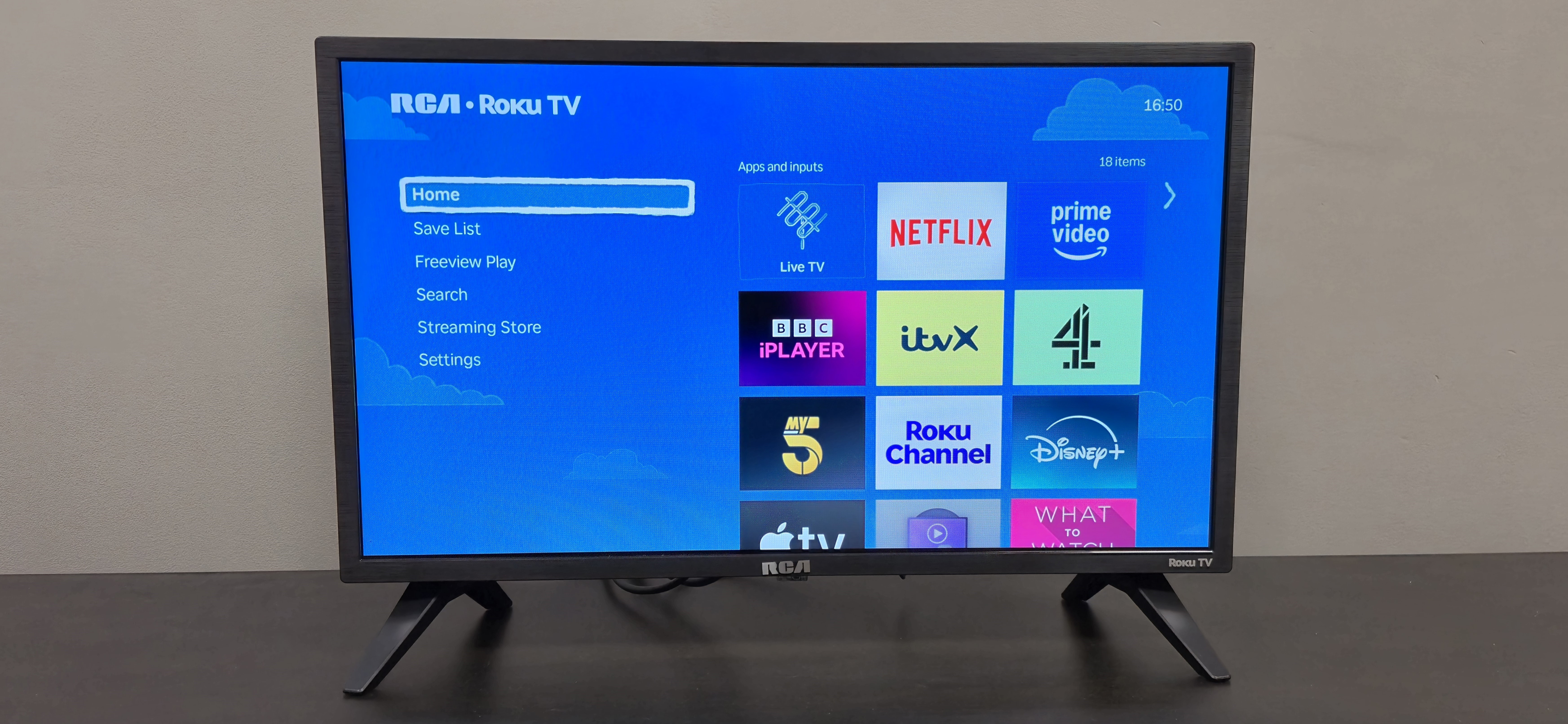 RCA Roku 24-inch HD TV on surface