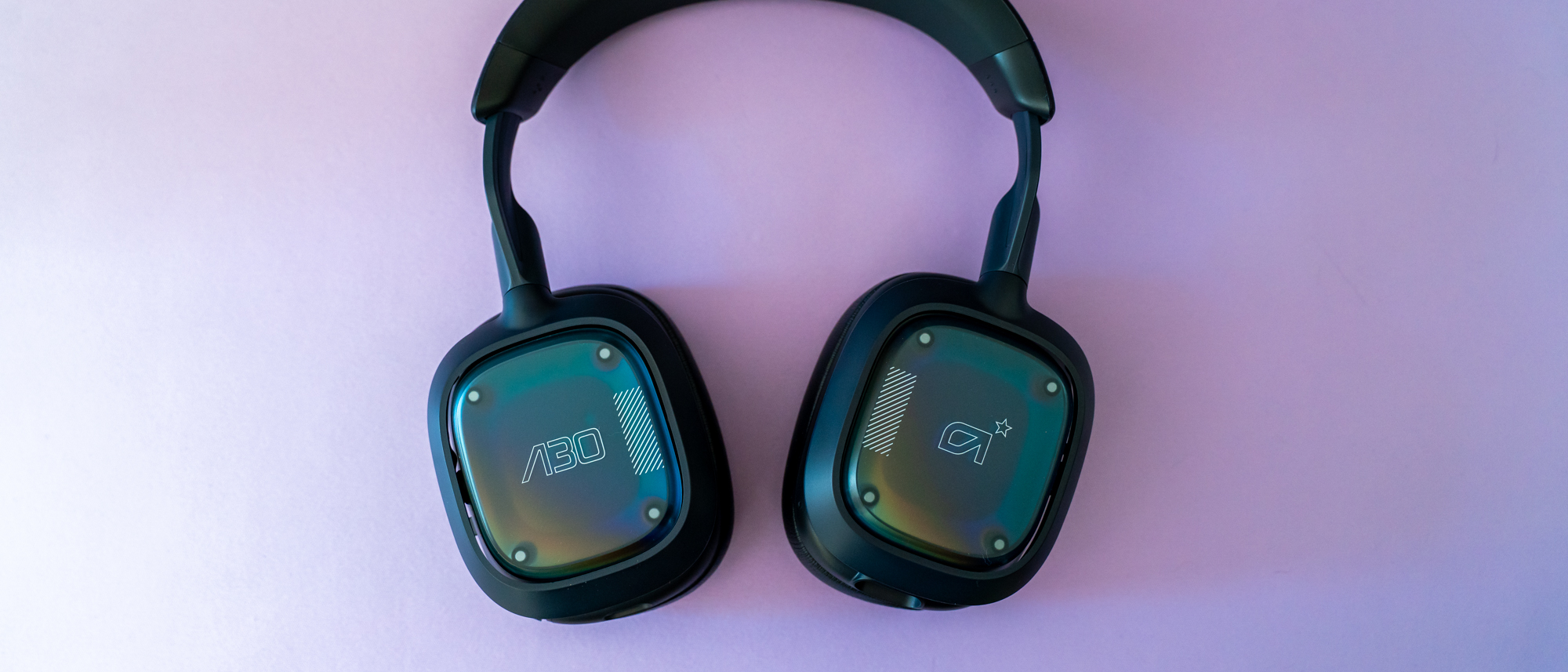 Astro A30 on a lavender desk mat